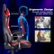 Gaming Chair Adjustable Swivel Racing Style Computer Office Chair-White